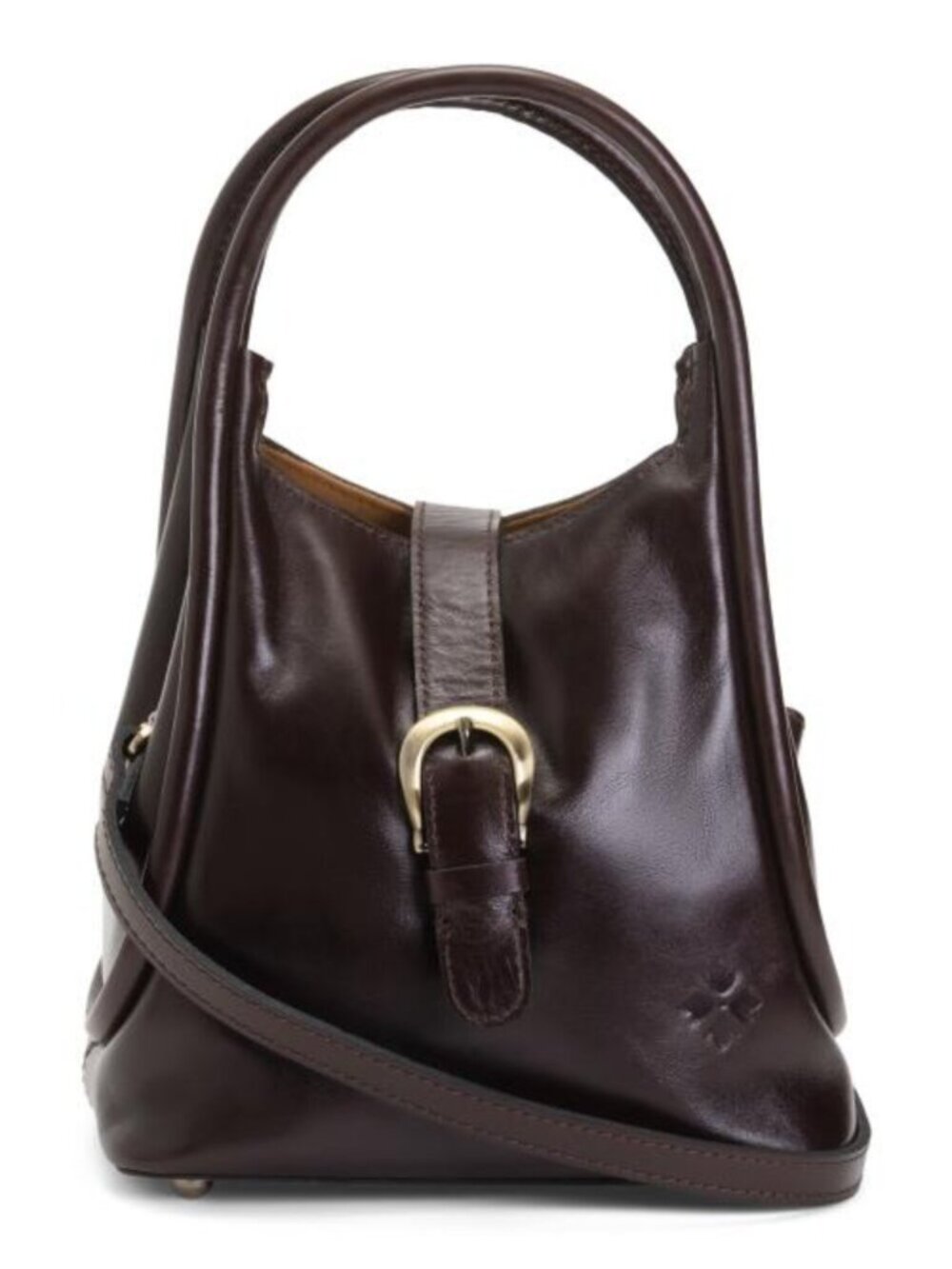 PATRICIA NASH Leather Halina Top Handle Hobo With Crossbody Strap
